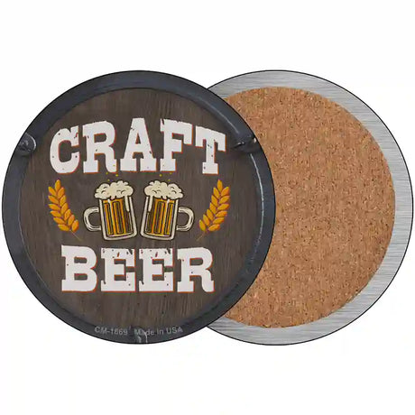 Craft Beer Novelty Circle Coaster Set of 4