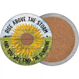 Rise Above The Storm Novelty Circle Coaster Set of 4