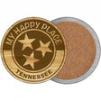 My Happy Place Tristar Tennessee Novelty Circle Coaster Set of 4