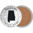 Alabama Sweet Home Novelty Circle Coaster Set of 4 CC-1791