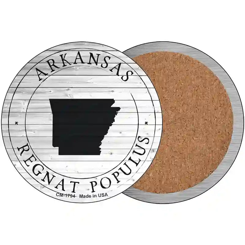 Arkansas Regnat Populus Novelty Circle Coaster Set of 4 CC-1794