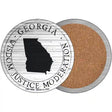 Georgia Wisdom Justice Moderation Novelty Circle Coaster Set of 4 CC-1800