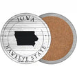 Iowa Hawkeye State Novelty Circle Coaster Set of 4 CC-1805