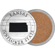 Kansas Sunflower State Novelty Circle Coaster Set of 4 CC-1806