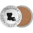 Louisiana Cajun Culture State Novelty Circle Coaster Set of 4 CC-1808