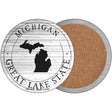 Michigan Great Lake State Novelty Circle Coaster Set of 4 CC-1812