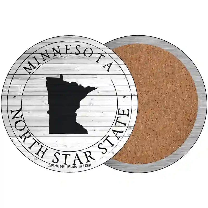 Minnesota North Star State Novelty Circle Coaster Set of 4 CC-1813