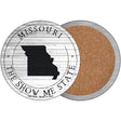 Missouri Show Me State Novelty Circle Coaster Set of 4 CC-1815