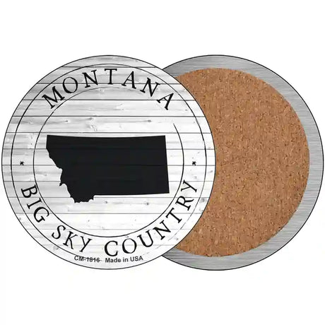 Montana Big Sky Country Novelty Circle Coaster Set of 4 CC-1816