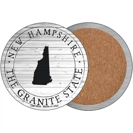 New Hampshire Granite State Novelty Circle Coaster Set of 4 CC-1819