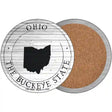 Ohio Buckeye State Novelty Circle Coaster Set of 4 CC-1825