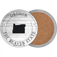 Oregon Beaver State Novelty Circle Coaster Set of 4 CC-1827