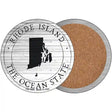 Rhode Island Ocean State Novelty Circle Coaster Set of 4 CC-1829