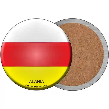 Alania Country Novelty Circle Coaster Set of 4