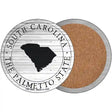 South Carolina Palmetto State Novelty Circle Coaster Set of 4 CC-1830