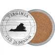 Virginia Old Dominion Novelty Circle Coaster Set of 4 CC-1836