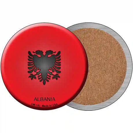 Albania Country Novelty Circle Coaster Set of 4