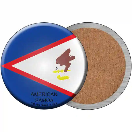 American Samoa Country Novelty Circle Coaster Set of 4