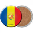 Andorra Country Novelty Circle Coaster Set of 4