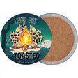 Lets Get Toasted Novelty Circle Coaster Set of 4