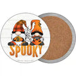 Spooky Gnomes Novelty Circle Coaster Set of 4