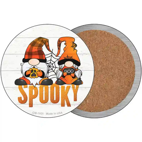 Spooky Gnomes Novelty Circle Coaster Set of 4