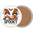 Spooky Season Gnomes Novelty Circle Coaster Set of 4