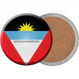 Antigua Barbuda Novelty Circle Coaster Set of 4