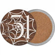 October 31st Spiderweb Novelty Circle Coaster Set of 4