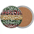 Believe Christmas Novelty Circle Coaster Set of 4