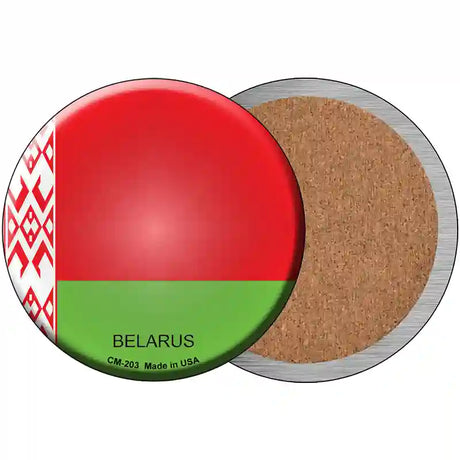 Belarus Country Novelty Circle Coaster Set of 4