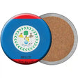 Belize Country Novelty Circle Coaster Set of 4