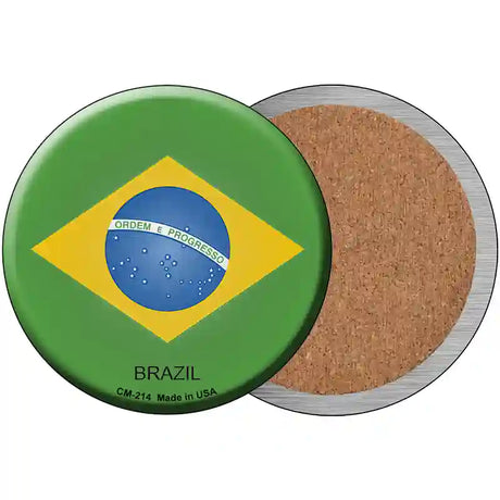 Brazil Country Novelty Circle Coaster Set of 4