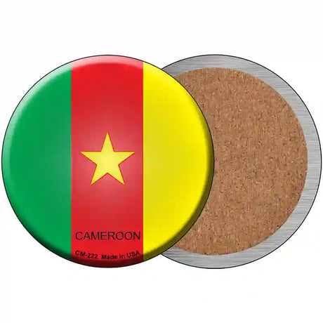 Cameroon Country Novelty Circle Coaster Set of 4