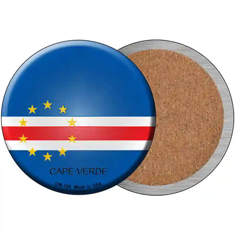 Cape Verde Country Novelty Circle Coaster Set of 4