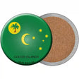 Cocos Islands Country Novelty Circle Coaster Set of 4