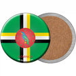 Dominica Country Novelty Circle Coaster Set of 4