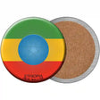 Ethiopia Country Novelty Circle Coaster Set of 4