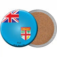 Fiji Country Novelty Circle Coaster Set of 4