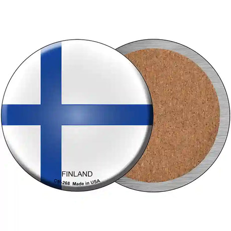 Finland Country Novelty Circle Coaster Set of 4