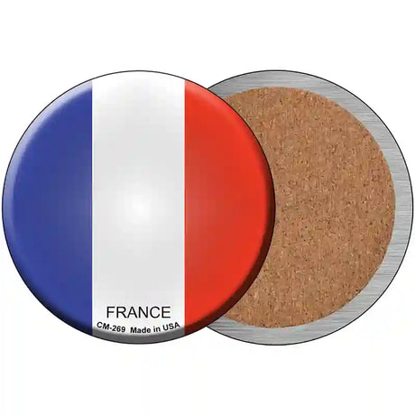 France Country Novelty Circle Coaster Set of 4