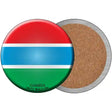 Gambia Country Novelty Circle Coaster Set of 4