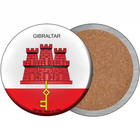 Gibraltar Country Novelty Circle Coaster Set of 4