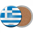 Greece Country Novelty Circle Coaster Set of 4