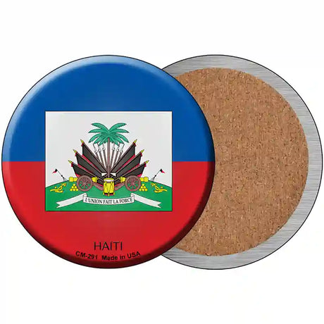 Haiti Country Novelty Circle Coaster Set of 4