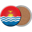 Kiribati Country Novelty Circle Coaster Set of 4