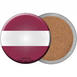 Latvia Country Novelty Circle Coaster Set of 4