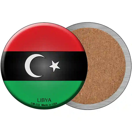 Libya Country Novelty Circle Coaster Set of 4