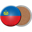 Liechtenstein Country Novelty Circle Coaster Set of 4