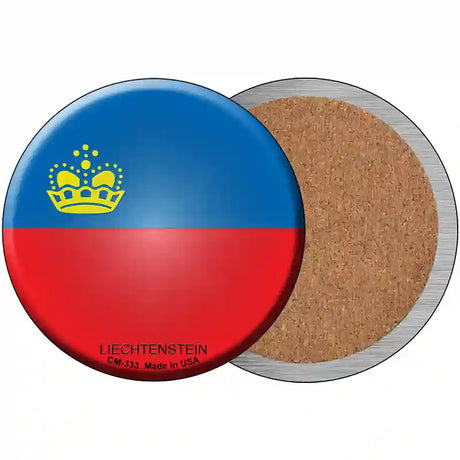 Liechtenstein Country Novelty Circle Coaster Set of 4